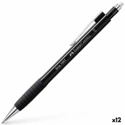 Pencil Lead Holder Faber-Castell Grip 1347 Black 0,7 mm (12 Units)