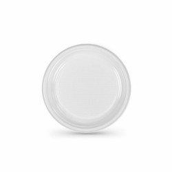 Set of reusable plates Algon White Plastic 17 x 17 x 1,5 cm (10 Units)