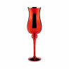 Candleholder Crystal Red 13,5 x 4,5 x 13,5 cm (6 Units)