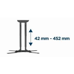 TV Wall Mount with Arm GEMBIRD WM-60ST-01 32" 60" 36 kg