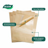 Reusable Food Bag Set Algon Hermetically sealed 17 x 24 x 4 cm (24 Units)