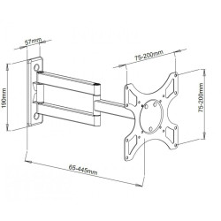 TV Mount Techly ICA-LCD 2903 19" 37" 25 kg