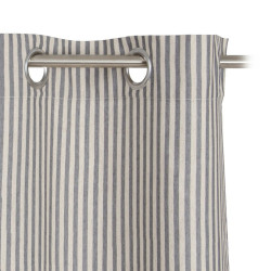 Curtain Grey Polyester 100% cotton 140 x 260 cm