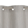 Curtain Grey Polyester 100% cotton 140 x 260 cm