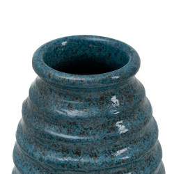 Vase Blue Ceramic 16 x 16 x 40 cm