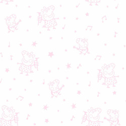 Fitted bottom sheet Peppa Pig White Pink 105 x 200 cm