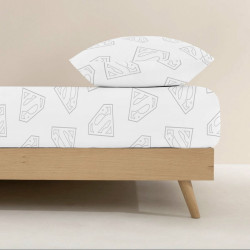 Fitted bottom sheet Superman 105 x 200 cm