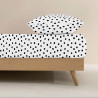 Fitted bottom sheet Kids&Cotton Kibo Black 105 x 200 cm