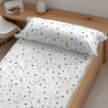 Fitted bottom sheet Kids&Cotton Dayton Multicolour 105 x 200 cm