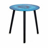 Side table Marble Black Turquoise Crystal 40 x 41,5 x 40 cm (4 Units)