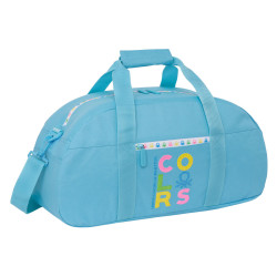 Sports bag Benetton Spring Sky blue 50 x 26 x 20 cm