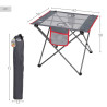 Folding Table Aktive Camping Grey 62 x 50 x 50 cm (2 Units)