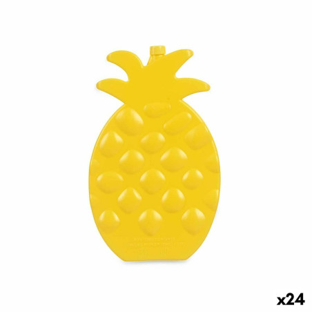 Bottle Cooler Pineapple Yellow Plastic (200 ml) (1,5 x 20 x 13 cm) (24 Units)