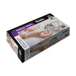 Disposable Vinyl Gloves JUBA Box Powder-free 7 (100 Units)