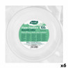 Set of reusable plates Algon Circular White Plastic 20,5 x 2 cm (6 Units)