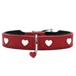 Dog collar Hunter Love XS/S 30-34 cm Rojo/Blanco