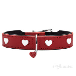 Dog collar Hunter Love XS/S 30-34 cm Rojo/Blanco