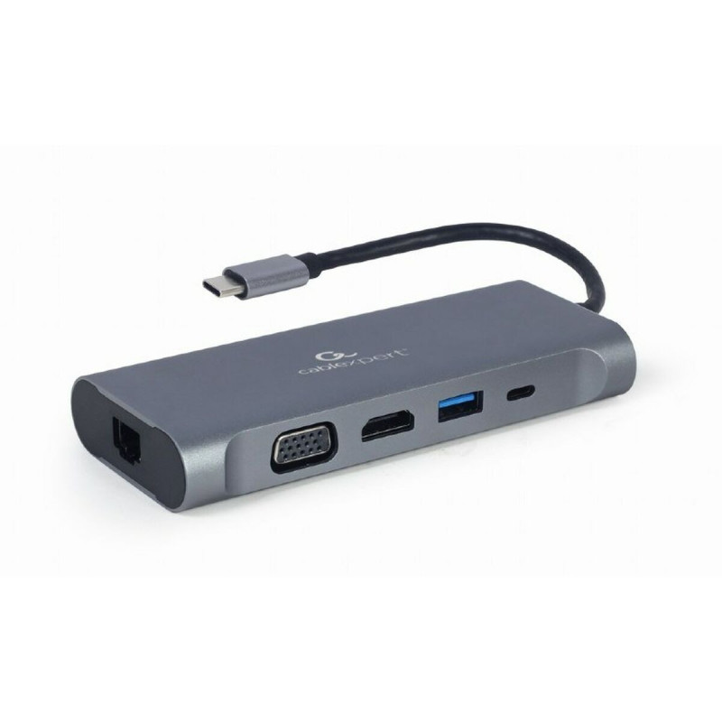 USB-C Hub GEMBIRD A-CM-COMBO7-01 Grey 100 W