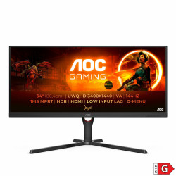 Gaming Monitor AOC U34G3XM/EU 34" UltraWide Quad HD 144 Hz