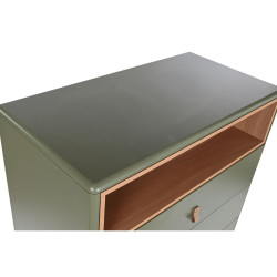 Chest of drawers Home ESPRIT Green polypropylene MDF Wood 80 x 40 x 117 cm