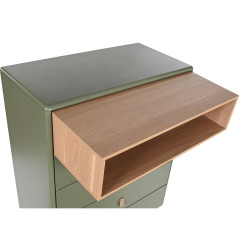 Chest of drawers Home ESPRIT Green polypropylene MDF Wood 80 x 40 x 117 cm