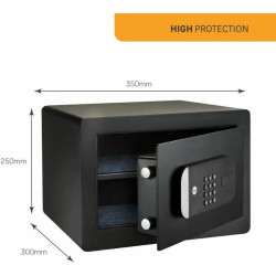 Safe Box with Electronic Lock Yale Black