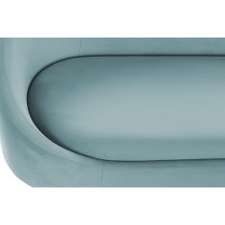 Sofa DKD Home Decor Blue Golden Sky blue Metal Clouds Scandi 155 x 75 x 92 cm