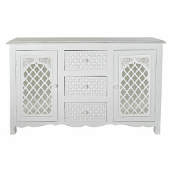 Sideboard DKD Home Decor   White Mango wood Mirror 122 x 39 x 77 cm