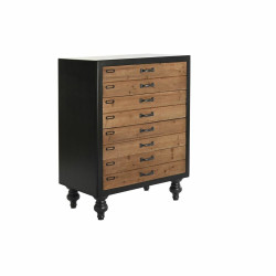 Chest of drawers DKD Home Decor Black Natural Fir Vintage 67 x 40 x 89 cm