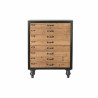 Chest of drawers DKD Home Decor Black Natural Fir Vintage 67 x 40 x 89 cm