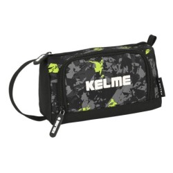 School Case Kelme Jungle Black Grey Lime 20 x 11 x 8.5 cm