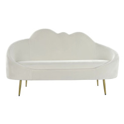 Sofa DKD Home Decor White Metal Clouds Scandi 155 x 75 x 92 cm