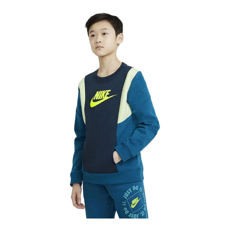 Children’s Sweatshirt without Hood Nike Amplify Blue