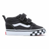 Children’s Casual Trainers Vans Ward Mid V TD Check Bumper  Black