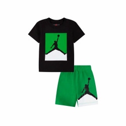 Children's Sports Outfit Jordan Jumpman Ft Short Black Green 2 Pieces