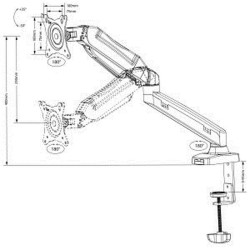 Screen Table Support MacLean MC-860 27" 13"