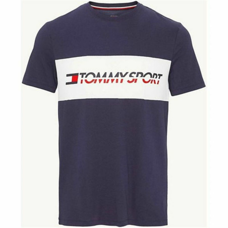 Men’s Short Sleeve T-Shirt Tommy Hilfiger Logo Driver Dark blue