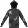 Unisex Hoodie Adidas Performance Dark grey