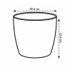 Plant pot Elho 5642723015000 White polypropylene Plastic Circular