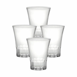 Set of glasses Duralex Amalfi Transparent 4 Pieces 130 ml (12 Units)