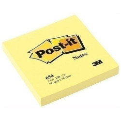 Sticky Notes Post-it 76 x 76 mm Yellow (2 Units)