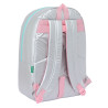 School Bag Benetton Silver Padded Silver 30 x 46 x 14 cm