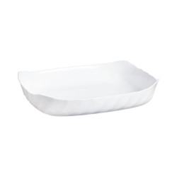 Serving Platter Luminarc Smart Cuisine Rectangular White Glass 33 x 27 cm (6 Units)