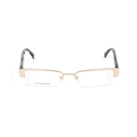 Unisex' Spectacle frame Alexander McQueen AMQ-4159-R2E Golden Ø 51 mm