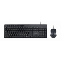 Keyboard and Mouse GEMBIRD KBS-UM-04 Black Monochrome QWERTY Qwerty US