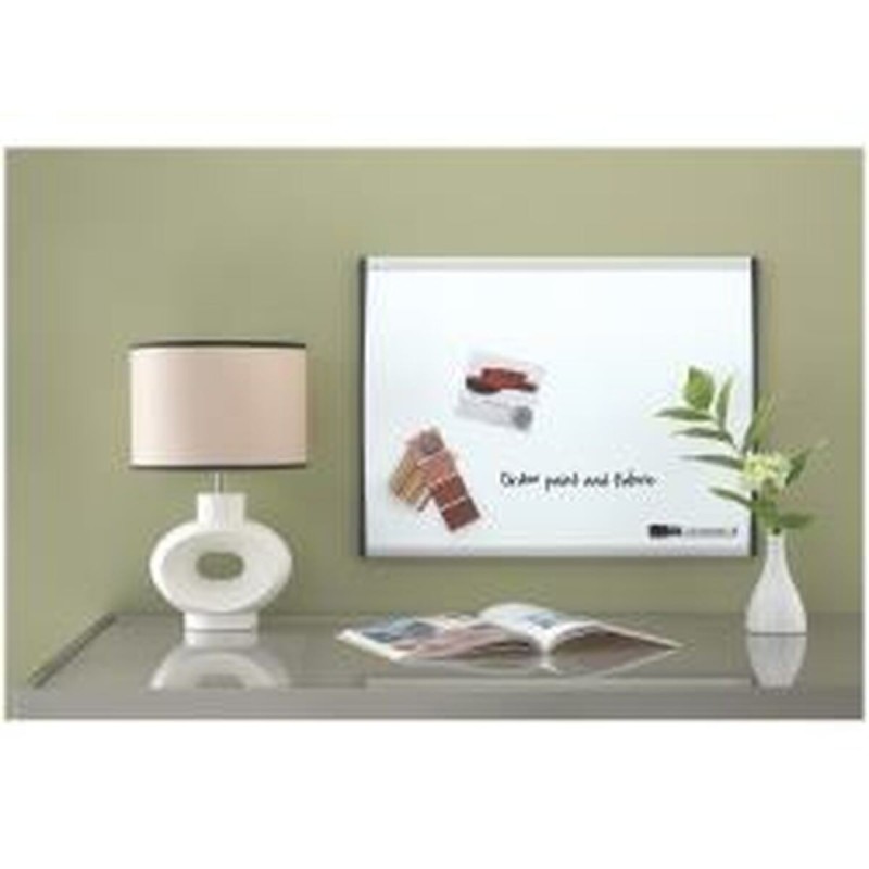 Magnetic Board with Marker Nobo 1903779 White Aluminium Board