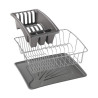 Draining Rack for Kitchen Sink Metaltex Grey (35 x 30 x 11 cm)