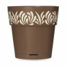 Self-watering flowerpot Stefanplast Gaia Brown Plastic 19 x 19 x 19 cm (12 Units)