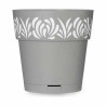 Self-watering flowerpot Stefanplast Gaia Grey Plastic 19 x 19 x 19 cm (12 Units)