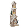 Christmas bauble White Beige Wood House 18 x 11 x 55 cm